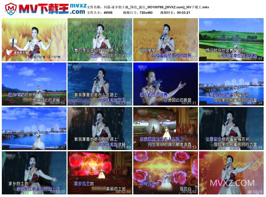 冯霞-家乡的土地_国语_流行_MD100789